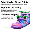 thumbnail image 5 of TentandTable Mega Inflatable Water Slide Bounce House Combo with Blower, Tropical Purple Marble, 5 of 8