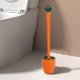 thumbnail image 1 of Juego de escobilla y desatascador de silicona para inodoro - Para montaje en pared o de pie, cabezal flexible para limpieza de esquinas, incluye funda (amarilla, azul o verde) - 43,5 cm, 1 of 7