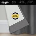 thumbnail image 4 of Eclipse Kendall Modern Blackout Curtains, 84 In Long x 42 In Wide, Charcoal, Sold as a Single Curtain Panel, 4 of 7