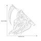 thumbnail image 2 of Pegatina para coche Grim Reaper Scythe, pegatina adhesiva Universal para coche, pegatina decorativa para coche, 2 of 5