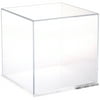 Plymor Clear Acrylic Display Case with Clear Base, 10" x 10" x 10"
