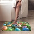 thumbnail image 4 of 1pc Easter Bunny and Eggs Absorbent Non-Slip Bathroom Thickened Flannel Rug Decor,Soft,Quick Drying,Suitable For Indoor/outdoor Use,Bathrooms,Bedrooms,Kitchens,Terrace,Laundry Rooms,16"x24", 4 of 9