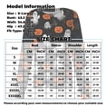 thumbnail image 2 of Halloween Scrub Jackets for Women Pumpkin Ghost Bat Print Shirts Snap Front Short Sleeve Nursing Uniform with Pockets Spooky Medical Work Cardigan Jacket,Red,3XL, 2 of 4