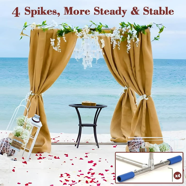 Backdrop Stand Fomcet Metal Arch Set Of Wedding Arch Stand White