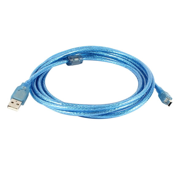 Unique Bargains USB 2.0 Male to  5 Pin Male Extension Cable Cord  10 Feet Blue