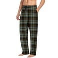 thumbnail image 4 of zbxnLI Mens Plaid Pajama Pants with Pockets Drawstring Elastic Waist Casual Pj Sleepwear Lounge Pants, 4 of 6