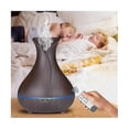 thumbnail image 4 of 550ML Wood Grain Air Humidifier Vase Shape Mute Aroma Essential Oil Diffuser with Remote Control, 4 of 5