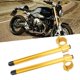 thumbnail image 3 of M Buder Manillar de Motocicleta Universal 43mm Clip On Aluminio Separado (Dorado), 3 of 9