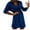 Blue Dress, variant on Women's Mini Loose Shirt Dress Solid Sequins Shiny Spring Clearance Long Sleeve Lapel Button Elegant Casual Trendy Blue S