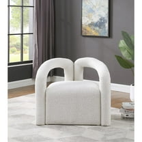 Amari Cream Boucle Fabric Arm Chair