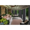 thumbnail image 3 of Pro Space 50" x 84" Indoor/Outdoor Curtains Grommet Curtain on Top and Bottom (1 panel - Carbon Grey), 3 of 6