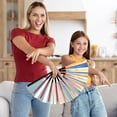 thumbnail image 4 of Holographic Folding Fan Portable Iridescent Handheld Fan Summer Cooling Fan Decoration Dance Performance Props Party Accessories, 4 of 8