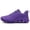 Purple, variant on Women Shoes Slip on Sport Running Tennis Athletic Walking Shoes Gym Runner Trail Shoes Purple Size 10