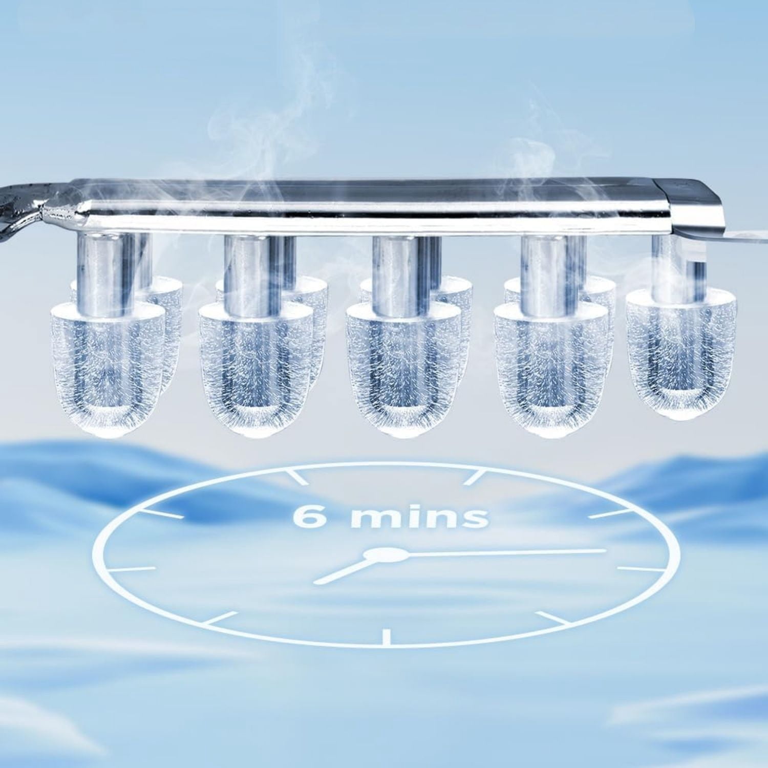 Ice Maker Countertop, Portable Ice Machine with Self-Cleaning, 26.5lbs/24Hrs, 9 Bullet Ice Cubes in 6 Mins, Ice Basket and Scoop, Ideal for Home, Kitchen, Bar, Camping