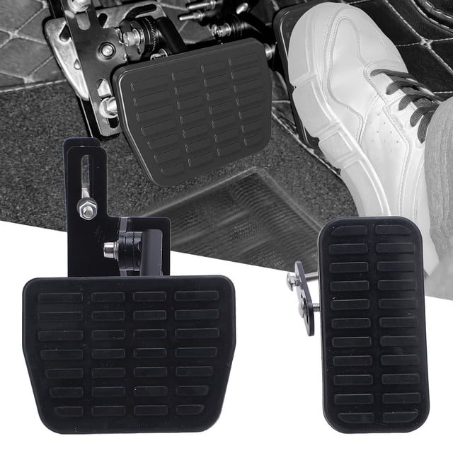 Extender Gas and Brake Pedal Extender Universal Fit Adjustable Length Angle Metal Structure Pedal Extender Set for Cars Go Karts