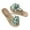 Green, variant on WIZUTIZ Black Flip Flops for Women Soft Retro Womens House Shoes Summer BOHO Jeweled Shiny Slide Sandals Slides Beach Slippers Outdoor with Arch Support Slide Sandals Mother's Day Gifts