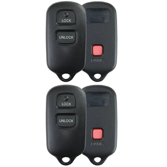 2 PACK KeylessOption Just the Case Keyless Entry Remote Control Car Key Fob Shell Replacement GQ43VT14T for 99-08 Toyota Vehicles