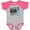 Heather and Hot Pink, variant on Our Family Fights Together ALS Awareness Boys or Girls Baby Bodysuit