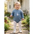 thumbnail image 4 of Cenuakty Baby Boys Girls Romper Long Sleeve Round Neck Goose Embroidery Bodysuit Newborn Fall Playsuit, 4 of 9