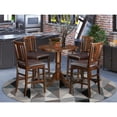 thumbnail image 2 of East West Furniture Jackson 5-piece Traditional Wood Dining Set in Mahogany, 2 of 4