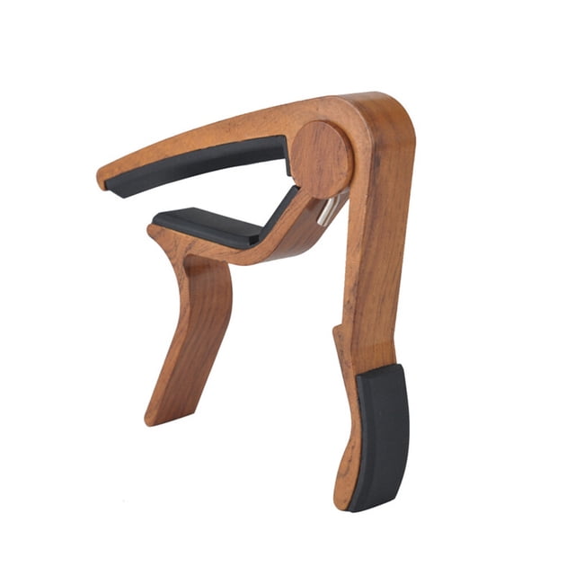 Guitar Capo Quick Change Acoustic Guitar Accessories Trigger Capo Key Clamp (Rose Wooden Grain)