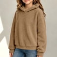 thumbnail image 7 of Fancifize Sherpa Fleece Warm Hoodie for Girls Teens Fuzzy Long Sleeve Winter Hooded Sweatshirt with Pockets 5-15 Years, 7 of 7