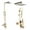 Brushed Gold, variant on Luxurious Brushed Nickel Bathroom Shower Faucet Ultra-thin 8" Stainless Steel Rainfall Shower Head Hot Cold Water Mixer Kit