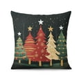 thumbnail image 3 of Gingerbread Man Christmas Tree Throw Pillow Covers Modern Throw Pillow Case Set of 4 Decorative Pillow Cover for Couch Sofa Bed Farmhouse, 3 of 7