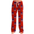 thumbnail image 4 of Spider Hero Halloween Pants Women's Lounge Pajama Pants Loose Fit Casual Drawstring Elastic Waist Sleep Pants Graphic Printed Home Sleepwear Soft Cozy Lounge Trousers, Vermilion, L, 4 of 5