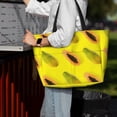 thumbnail image 6 of Large Beach Bags Water-resistant Sandproof - Papaya Tropical yellow Cute Beach Tote Bags for Women with Zipper, 6 of 6