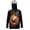 Baseball Fire Pattern Black, variant on SEANATIVE Men's Hooded Fishing Shirt Sun Protection Full Coverage Running Fishing Hoodie UV Protection Long Sleeve Hiking Clothes with Mesh Face Mask, XL, T-Rex Black