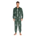 thumbnail image 3 of FORMRS Onesies Pajama for Adults Unisex Hoodie Winter Jumpsuit One Piece Sleepwear, Sizes S-2XL, New Year Tree Pattern, 3 of 7