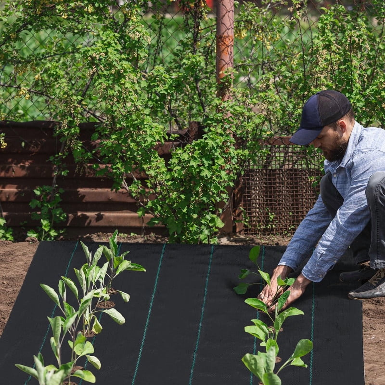 Towallmark Weed Barrier Fabric, 3FT X 300FT Heavy Duty 3.24oz Landscape Fabric, Premium Gardening Ground Cover For Greenhouse Yard Flower Bed Garden