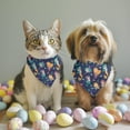 thumbnail image 2 of Dog Bandana 2 Pack,Dark Blue Mermaid Princess Pattern Bandanas for Dogs,Cat Bandana,Small/ Large Dog Bandana 2 Size,Dog Bandanas, 2 of 6