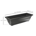 thumbnail image 2 of Black Window Box Planter Set - 5 Stackable Outdoor Flower Pots - 23" Rectangular Planters for Patio, Garden, Balcony & Windowsill - Durable PP Material, 2 of 7