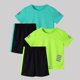 thumbnail image 3 of Odeerbi Conjunto Atlético de Malla de Niños de 2 Paquetes 5-14 Años, Ropa Deportiva de Tira Reflectante Seca Rápida de 2 Piezas Camiseta Shorts Outfits, 3 of 8