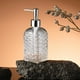thumbnail image 4 of Dispensador de jabón de vidrio Wave Texture, botella de bomba para baño y cocina, jabón de manos, champú y gel de ducha, 4 of 6