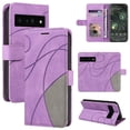 thumbnail image 1 of GANGXUN Flip Case for Google PixeL 6 Pro – Leather Wallet Cover with Card Slots, Kickstand & Color Stitching Protective Folio, 1 of 6