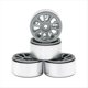 thumbnail image 4 of 4 Llantas de Metal de 1,0 Pulgadas para Coche Trepador de Control Remoto 1/24 1/18 para Axial SCX24 AX24 FCX24 Enduro24 TRX4M, 10 Radios Gris, 4 of 5