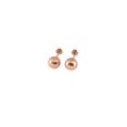 thumbnail image 1 of Arete Broquel De Bola 5mm Casa del Anillo Oro Solido Rosa 14k, 1 of 4