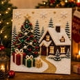 thumbnail image 6 of Christmas Wall Decor Pearl Diamond Painting Kit 12 X 12 Inch Winter Holiday Scene for Living Room Entryway Christmas Gift for Crafters and Adults, 6 of 7