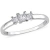 1/4 Carat T.w. Princess-cut Three-stone
