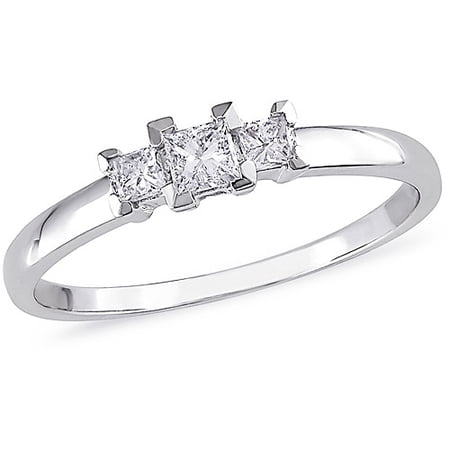 1/4 Carat T.w. Princess-cut Three-stone