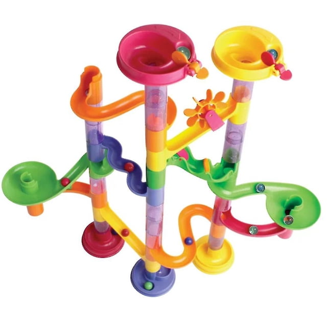 Set tradicional Marble Run de 30 piezas con 12 canicas para niños