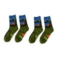 thumbnail image 2 of Calcetines divertidos para hombre, transpirables, regalo de San Valentín, calcetines casuales para parejas Cámping, 2 of 9