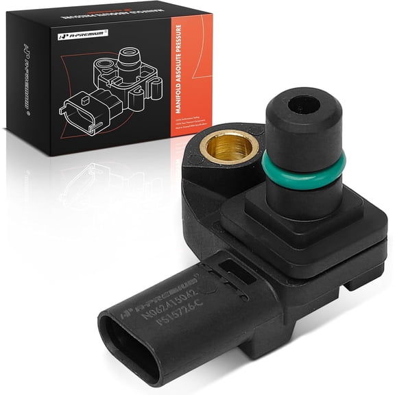 A-Premium MAP Manifold Absolute Pressure Sensor Compatible with Buick, Cadillac, Chevy, GMC - Colorado, Camaro, Blazer, Canyon, Acadia, LaCrosse, ATS, CT6, XT5 - V6 3.6L - Replace# 12650600