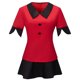 thumbnail image 2 of Disfraz de Cosplay de Vaggie de Anime, pelucas, vestido elegante, uniforme rojo, falda superior, guantes, calcetines, conjunto completo, trajes para mujer, atuendo de fiesta de Halloween, 2 of 5