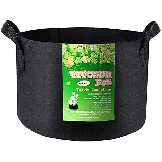 VIVOSUN 1 Pack 50 Gallon Grow Bag, Fabric Pot with Handles for