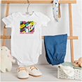 thumbnail image 3 of Cool Retro MTV Cassette Tapes Logo Romper Boys or Girls Infant Baby Brisco Brands NB, 3 of 6