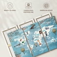 thumbnail image 6 of Elephant Stock Continental Animals Wall Art - Horizontal Multi Panel Canvas - Living Room Wall Decor - Map Multi Panel - Blue And Beige Decor - 38" x 24", 6 of 8